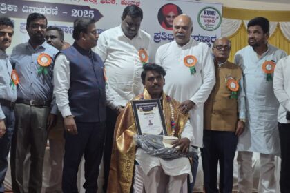 ಕಾ ನಿ ಪ ಕೊಪ್ಪಳ ಜಿಲ್ಲಾ ಘಟಕದ ವತಿಯಿಂದ ಪತ್ರಿಕಾ ವಿತರಕರಿಗೆ ವಿಶೇಷ ಸನ್ಮಾನ